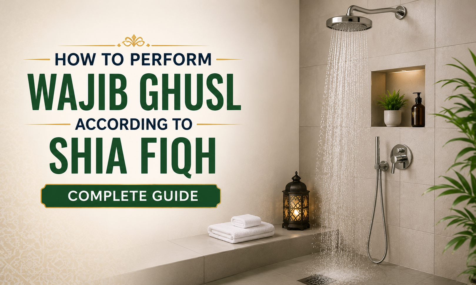 How to perform Wajib Ghusl according to Shia Fiqh step-by-step guide 